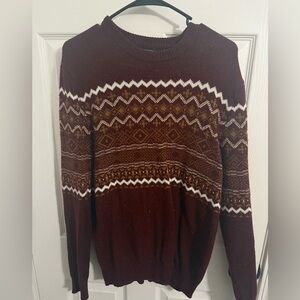 Forever 21 Men's Burgundy Knit Sweater